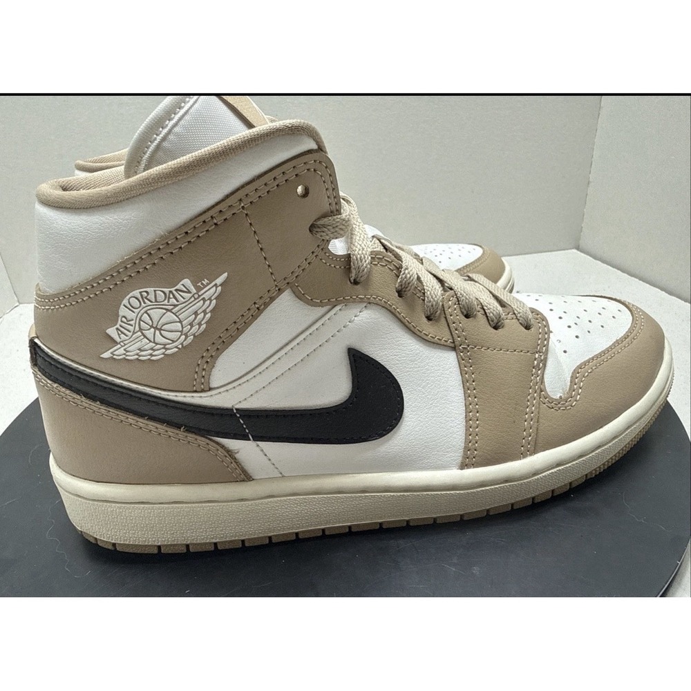Nike Women's Air Jordan 1 Mid SE 'Desert Sail' (model BQ6472-103) Size 9